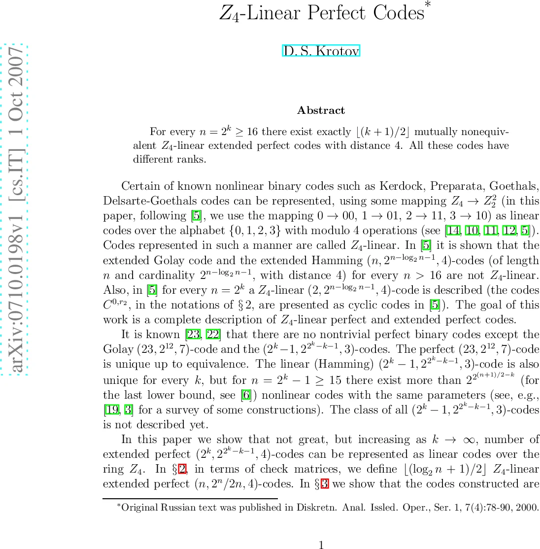 Z4-Linear Perfect Codes