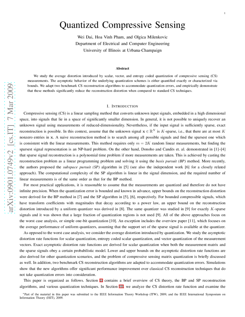 Quantized Compressive Sensing
