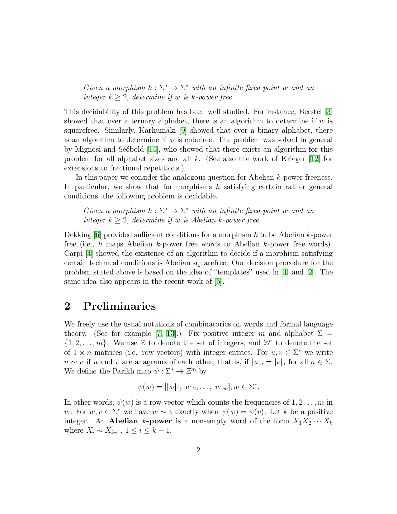 Fixed points avoiding Abelian $k$-powers