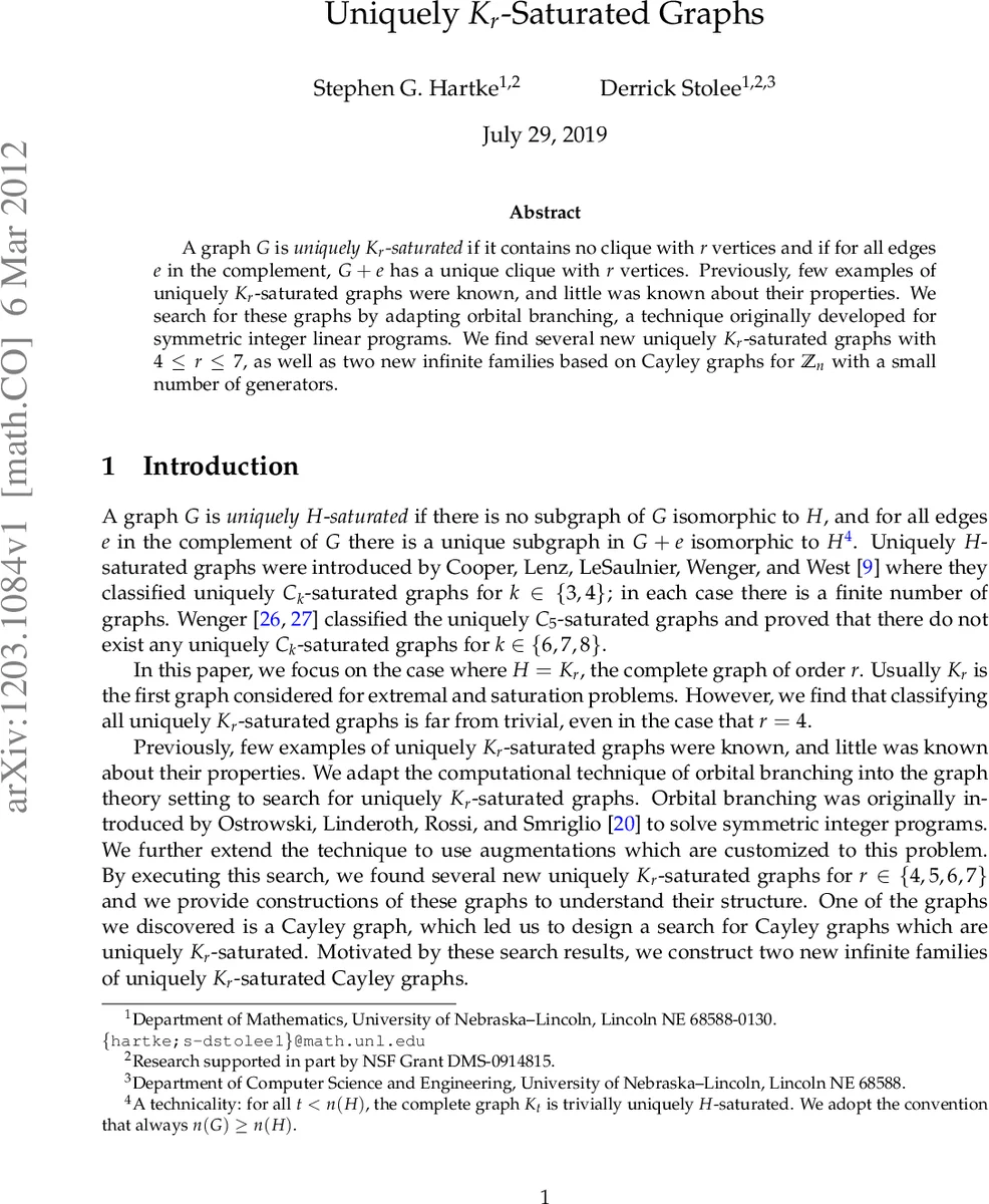 A Numerical Method for the Efficient Calculation of Scattering Form Factors