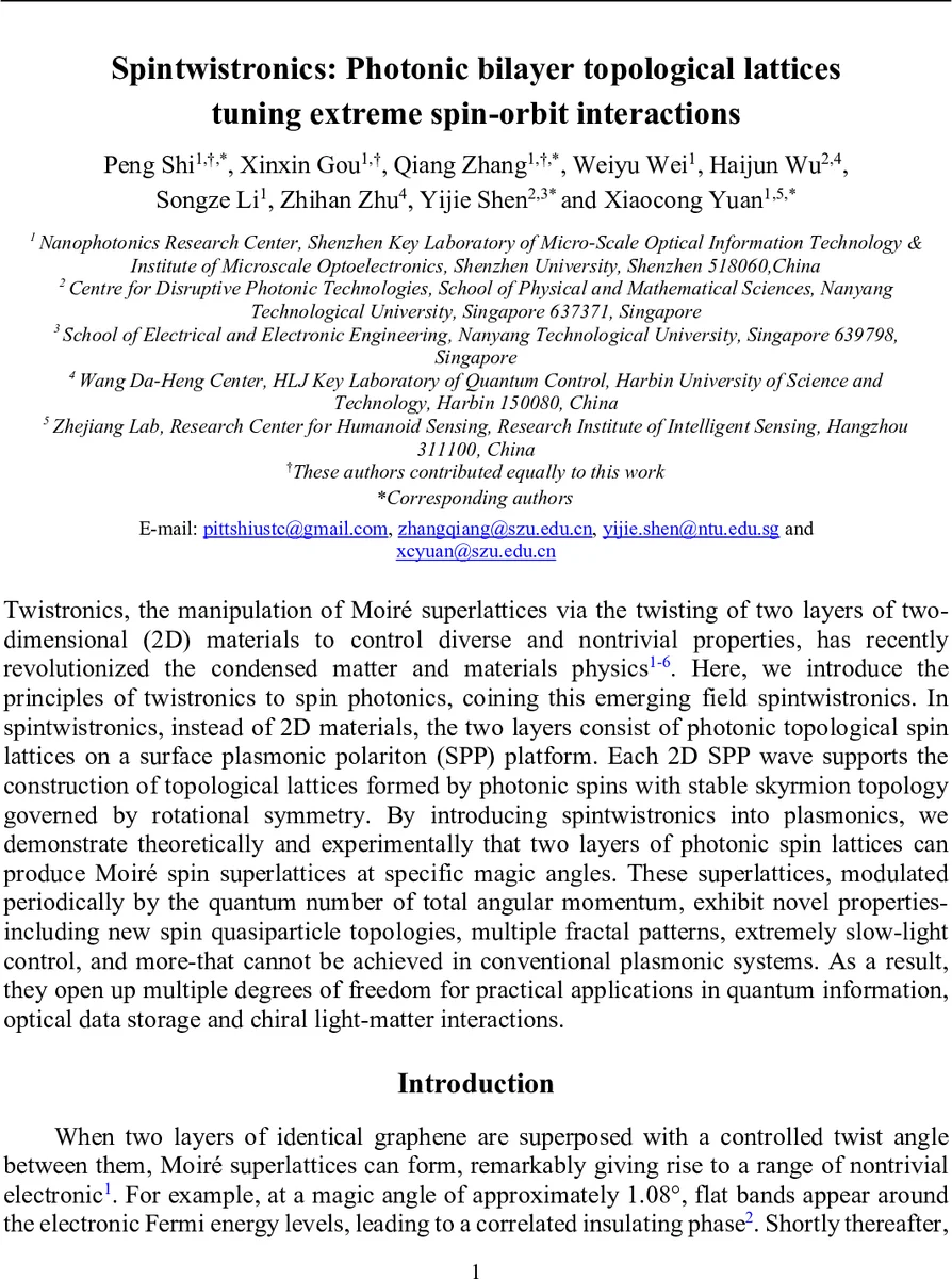 Spintwistronics: Photonic bilayer topological lattices tuning extreme spin-orbit interactions