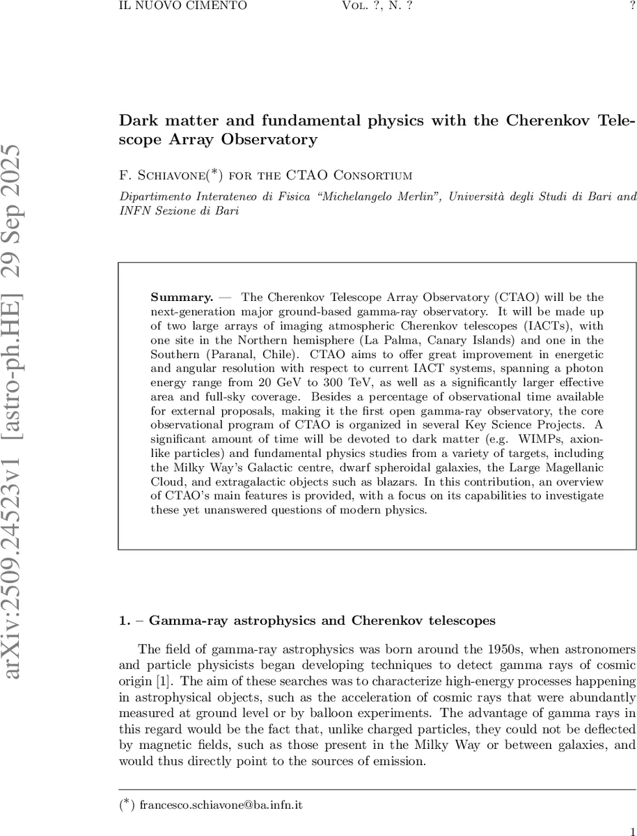 Dark matter and fundamental physics with the Cherenkov Telescope Array Observatory