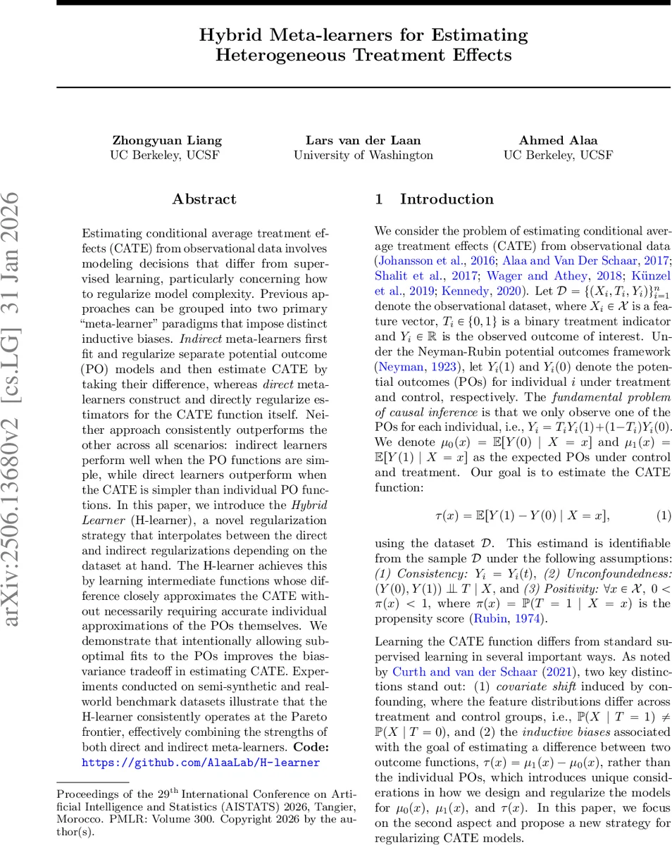Hybrid Meta-learners for Estimating Heterogeneous Treatment Effects