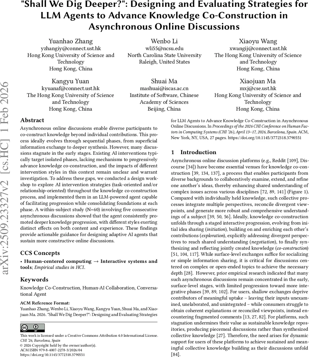 "Shall We Dig Deeper?": Designing and Evaluating Strategies for LLM Agents to Advance Knowledge Co-Construction in Asynchronous Online Discussions
