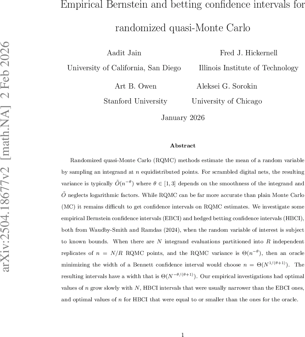 Empirical Bernstein and betting confidence intervals for randomized quasi-Monte Carlo