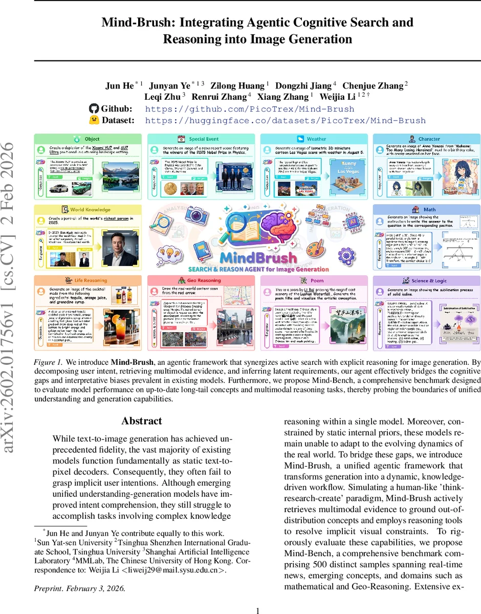 Mind-Brush: Integrating Agentic Cognitive Search and Reasoning into Image Generation