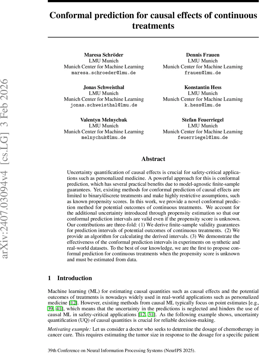 Conformal Prediction for Causal Effects of Continuous Treatments