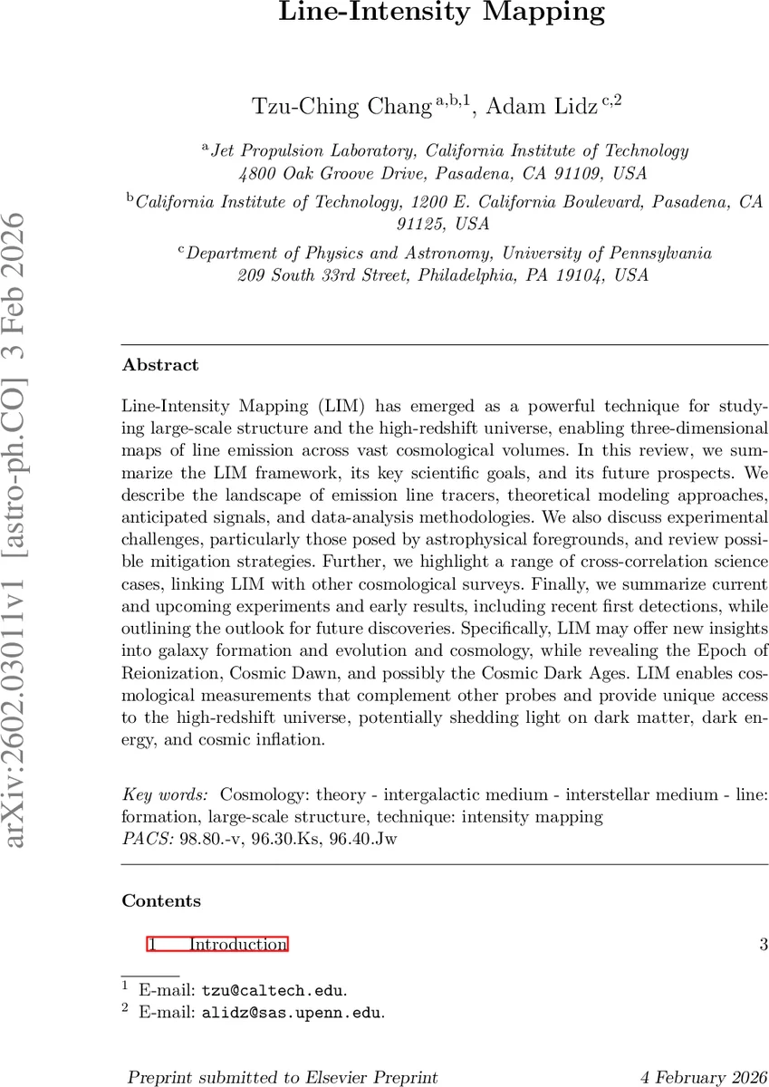 Line-Intensity Mapping