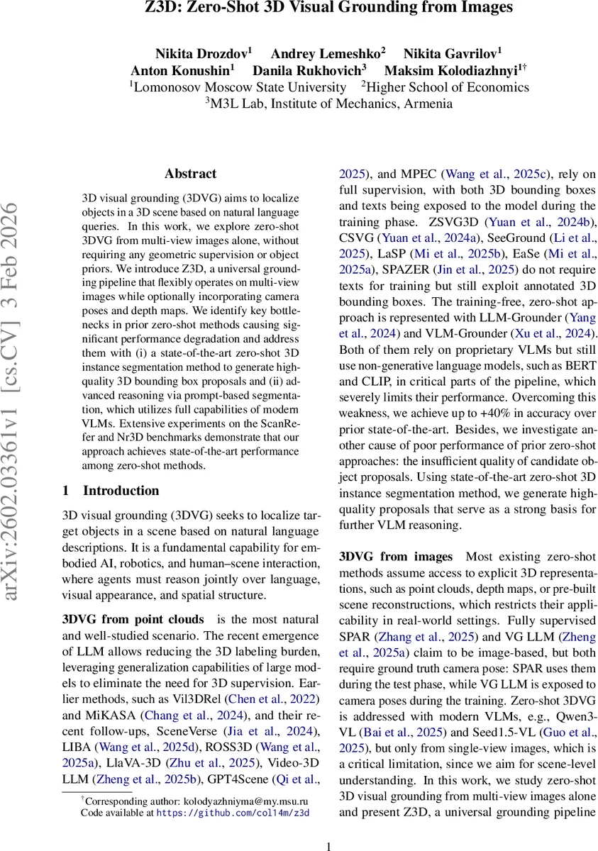 Z3D: Zero-Shot 3D Visual Grounding from Images
