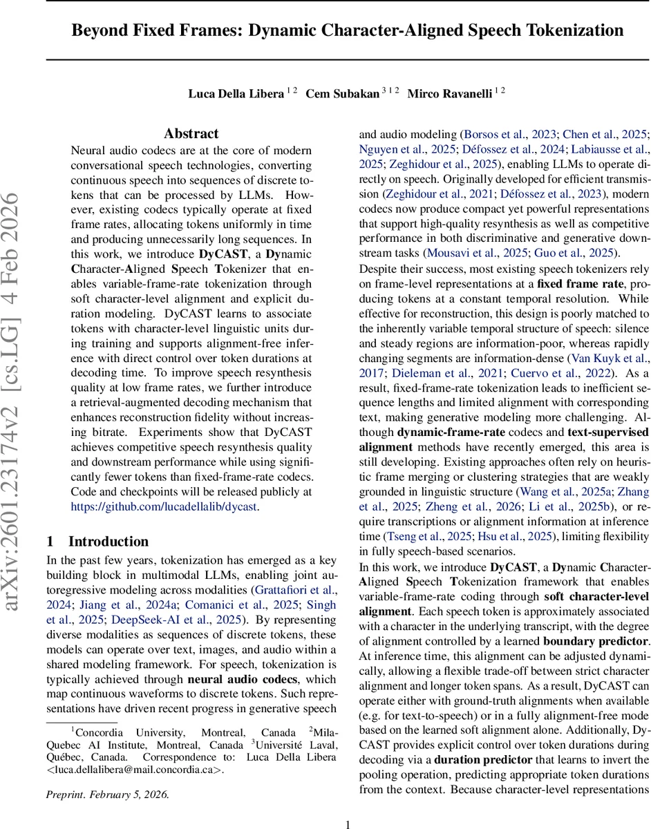 Beyond Fixed Frames: Dynamic Character-Aligned Speech Tokenization