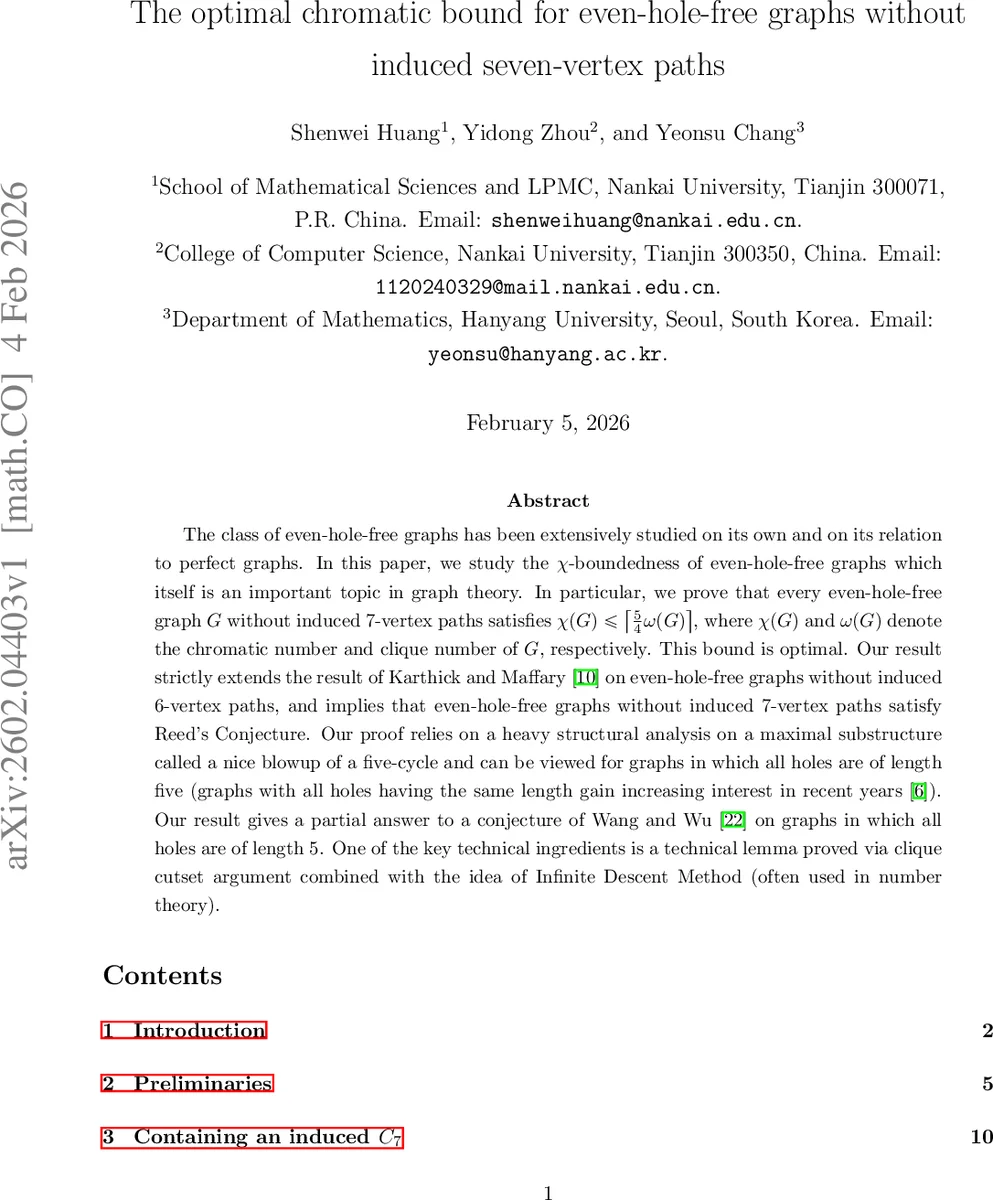 The optimal chromatic bound for even-hole-free graphs without induced seven-vertex paths