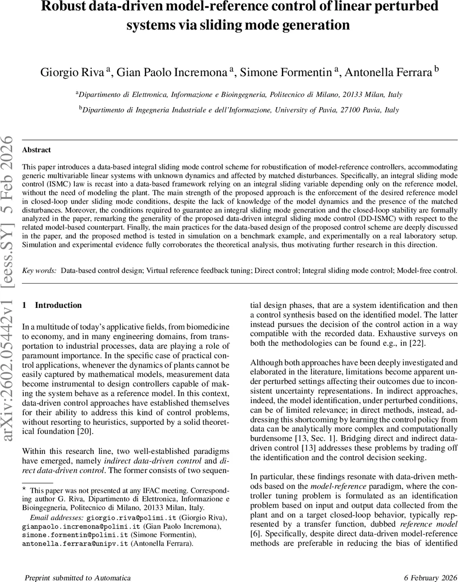 Robust data-driven model-reference control of linear perturbed systems via sliding mode generation