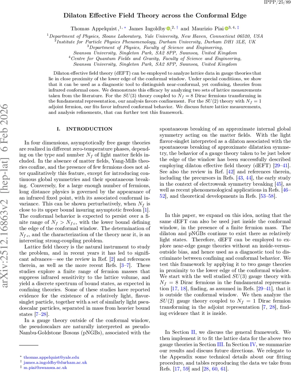 Dilaton Effective Field Theory across the Conformal Edge