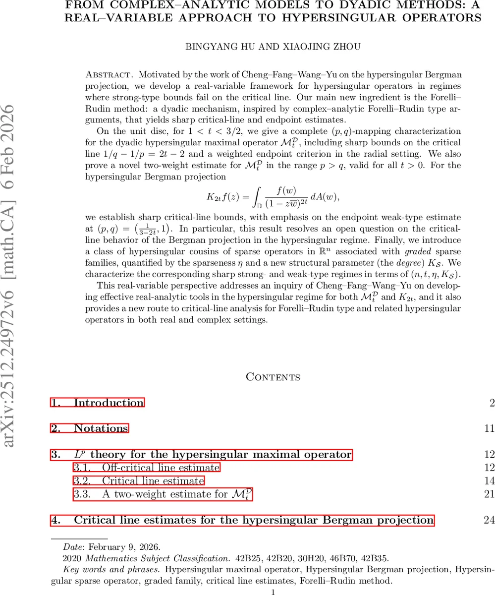 From Complex-Analytic Models to Dyadic Methods: A Real-Variable Approach to Hypersingular Operators