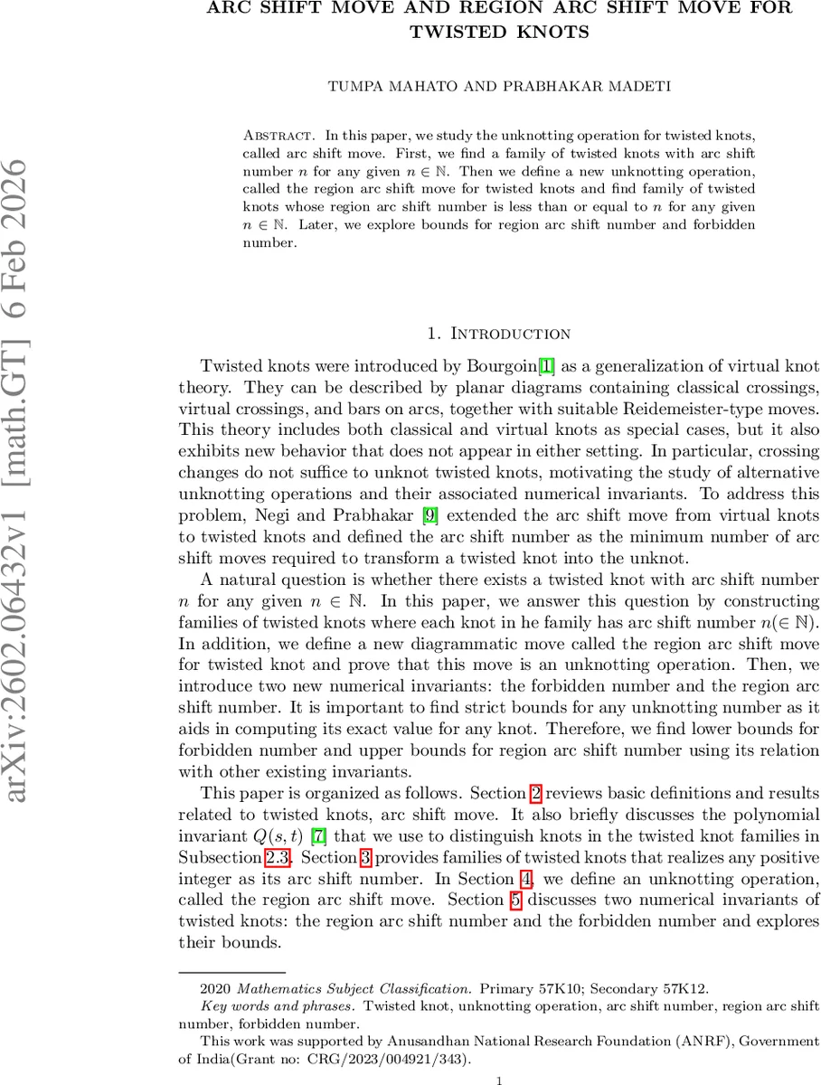Arc shift move and region arc shift move for twisted knots