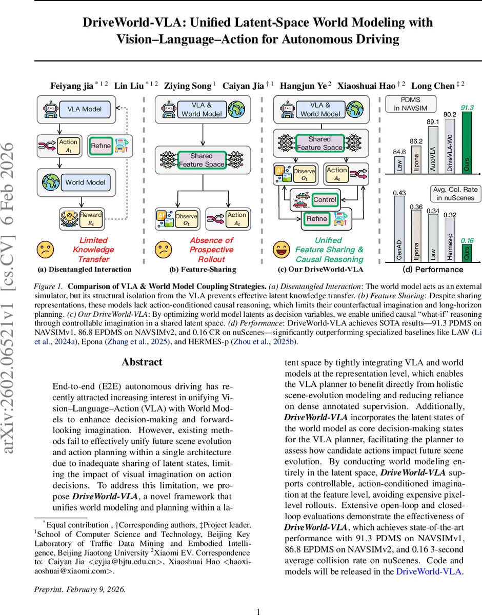 DriveWorld-VLA: Unified Latent-Space World Modeling with Vision-Language-Action for Autonomous Driving
