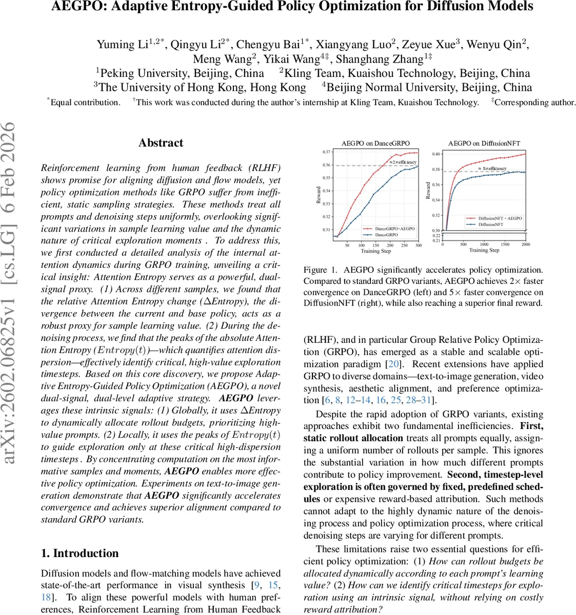 AEGPO: Adaptive Entropy-Guided Policy Optimization for Diffusion Models