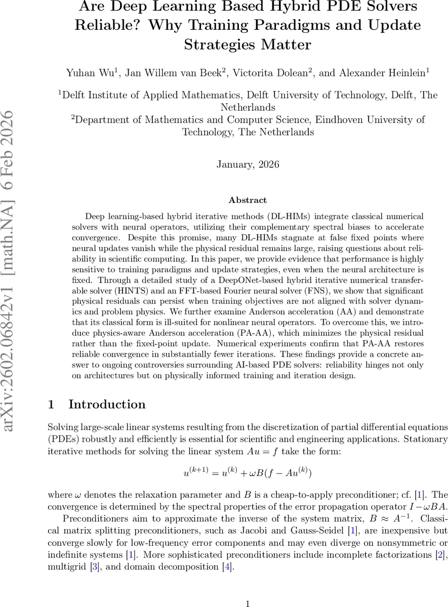 Are Deep Learning Based Hybrid PDE Solvers Reliable? Why Training Paradigms and Update Strategies Matter