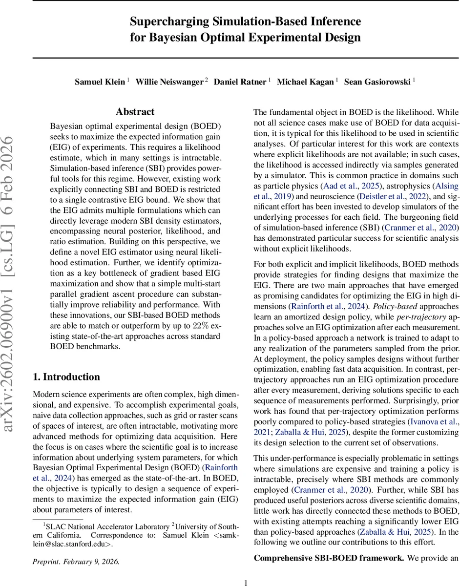 Supercharging Simulation-Based Inference for Bayesian Optimal Experimental Design