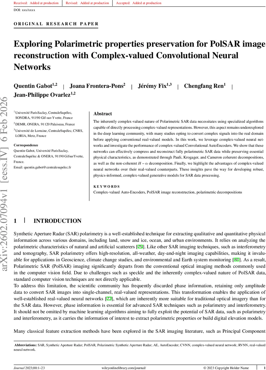Exploring Polarimetric Properties Preservation during Reconstruction of PolSAR images using Complex-valued Convolutional Neural Networks