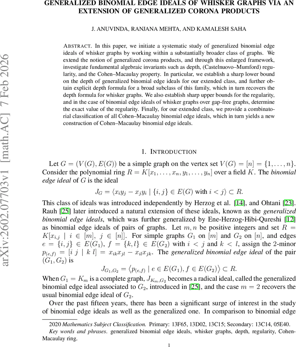 Generalized binomial edge ideals of whisker graphs via an extension of generalized corona products
