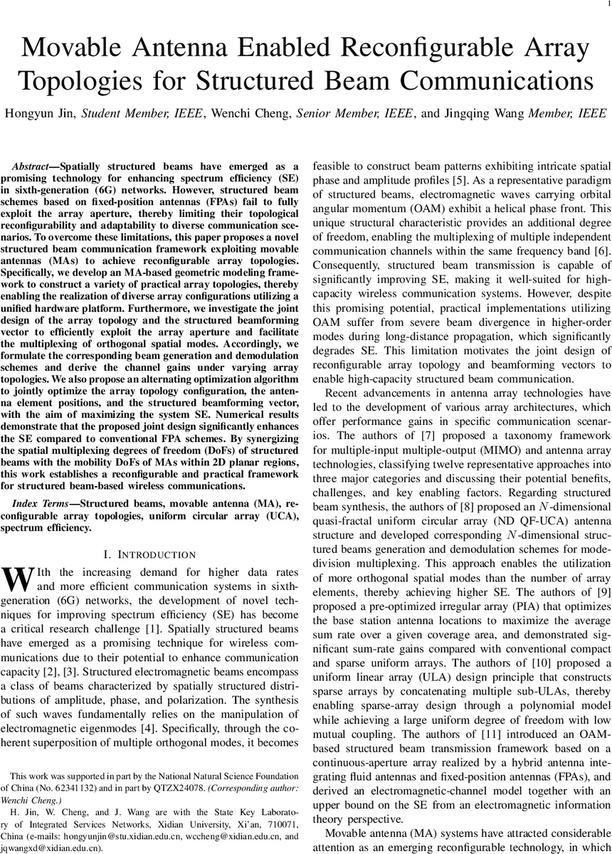 Movable Antenna Enabled Reconfigurable Array Topologies for Structured Beam Communications