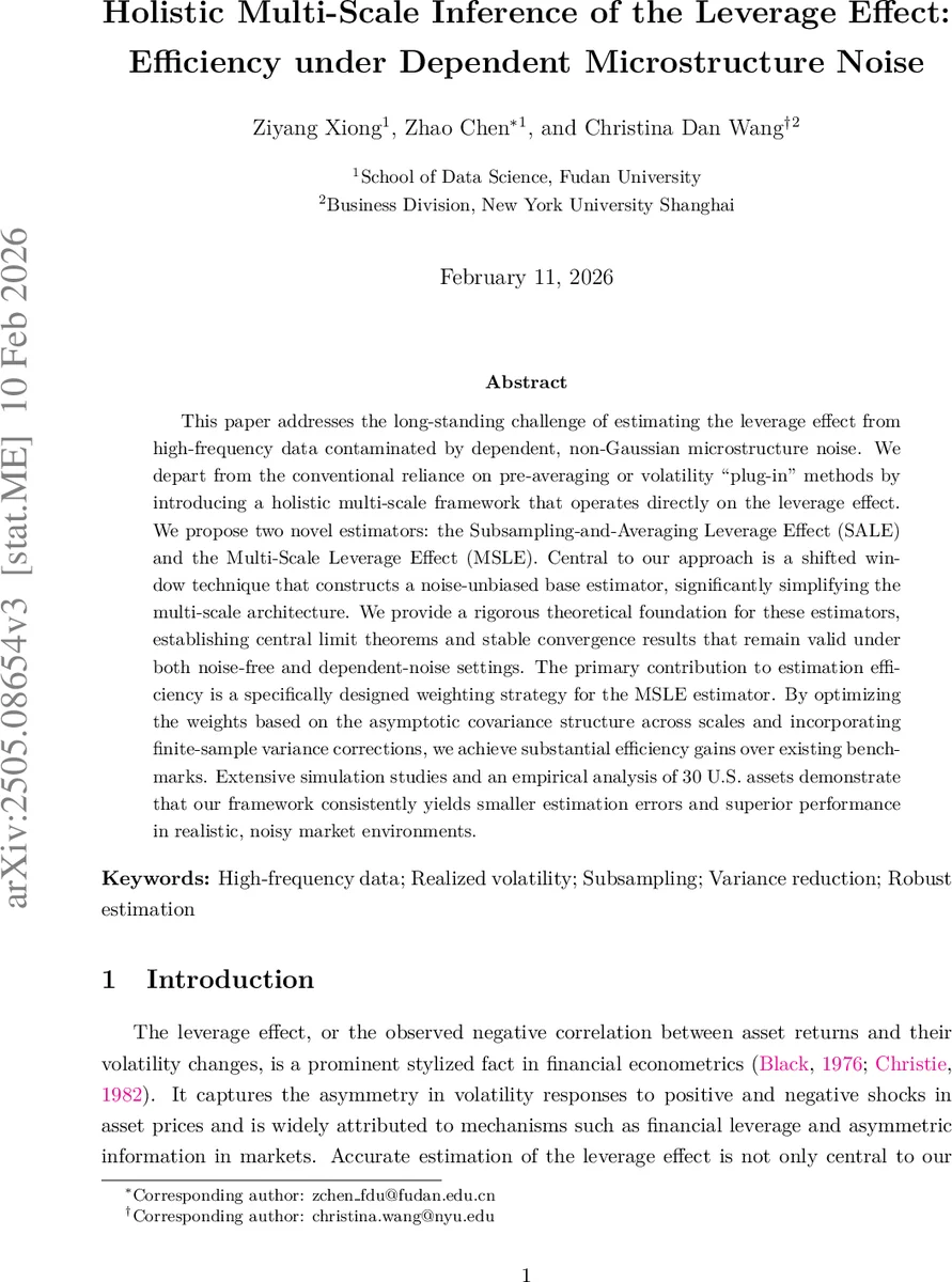 Holistic Multi-Scale Inference of the Leverage Effect: Efficiency under Dependent Microstructure Noise