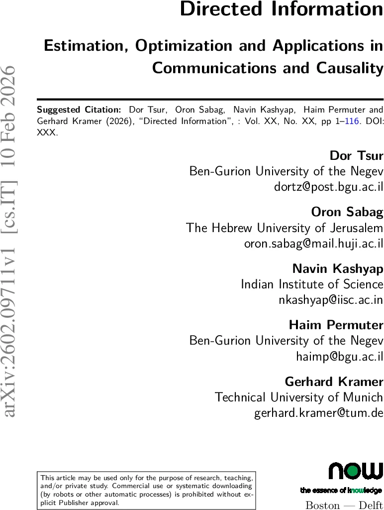 Directed Information: Estimation, Optimization and Applications in Communications and Causality