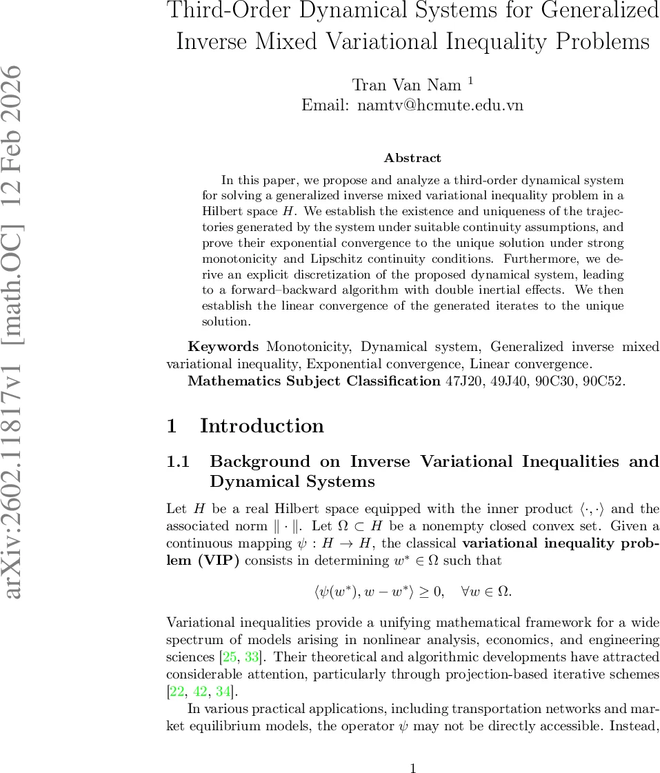 Third-Order Dynamical Systems for Generalized Inverse Mixed Variational Inequality Problems