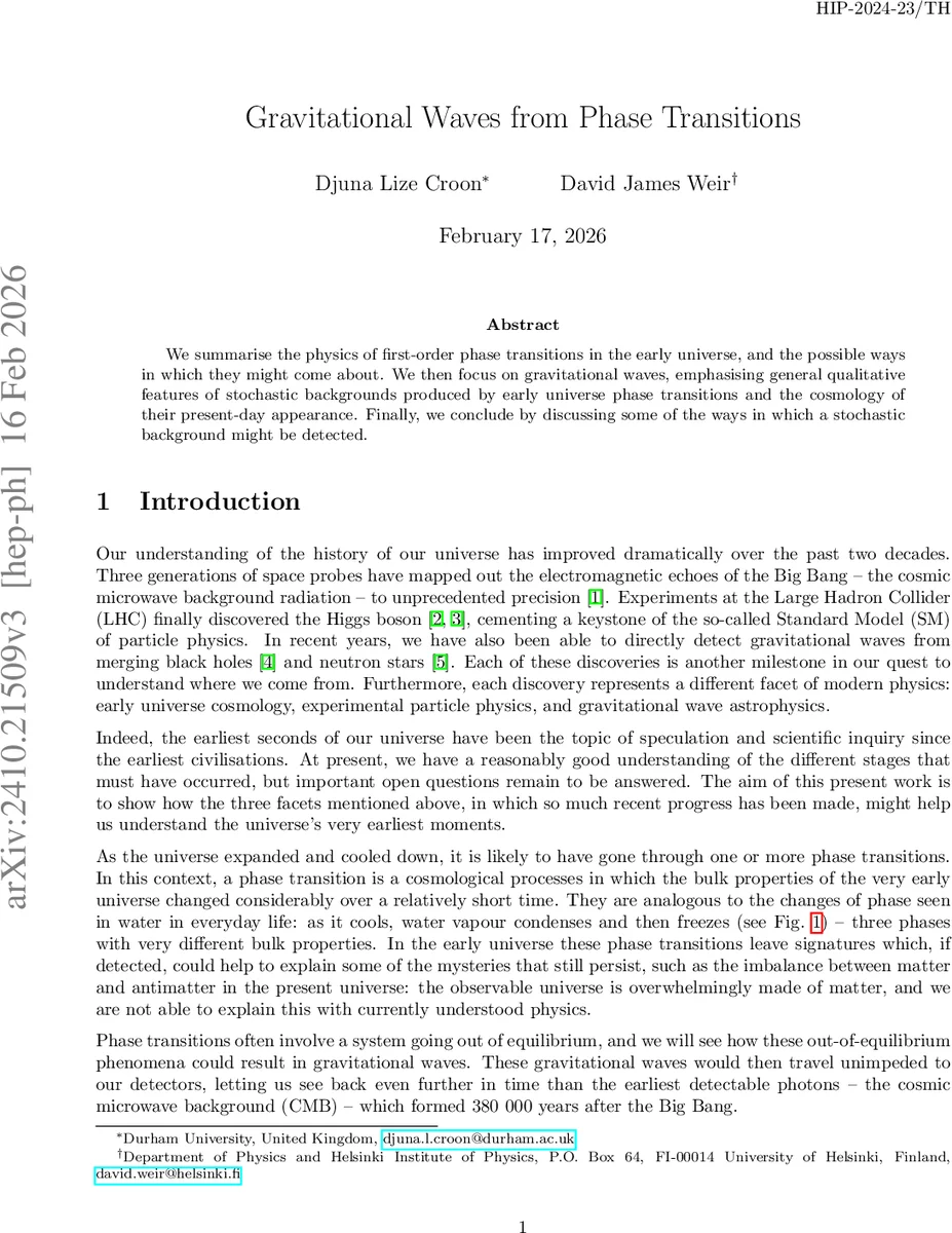 Gravitational Waves from Phase Transitions