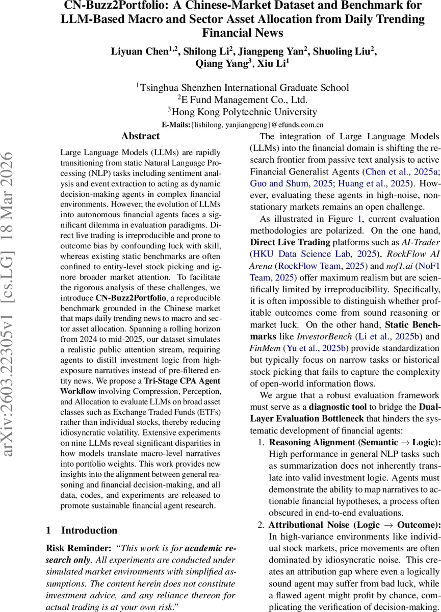 CN-Buzz2Portfolio: A Chinese-Market Dataset and Benchmark for LLM-Based Macro and Sector Asset Allocation from Daily Trending Financial News