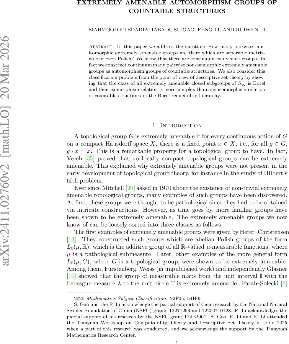 Extremely amenable automorphism groups of countable structures