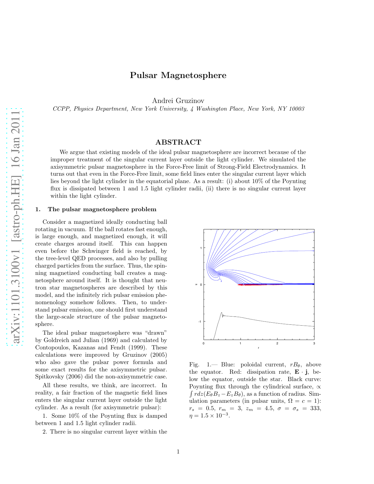 Pulsar Magnetosphere