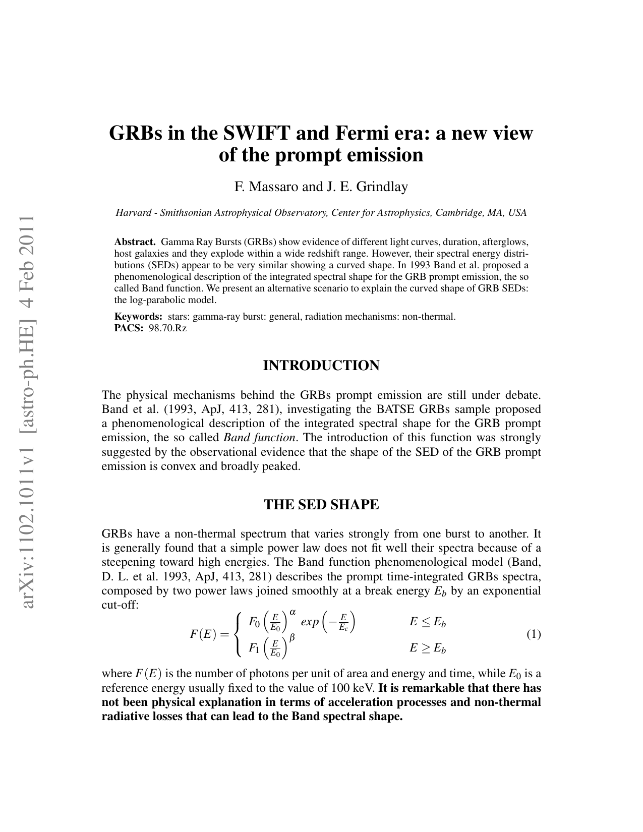 감마선 폭발의 새로운 시각: 로그 파라볼릭 모델
