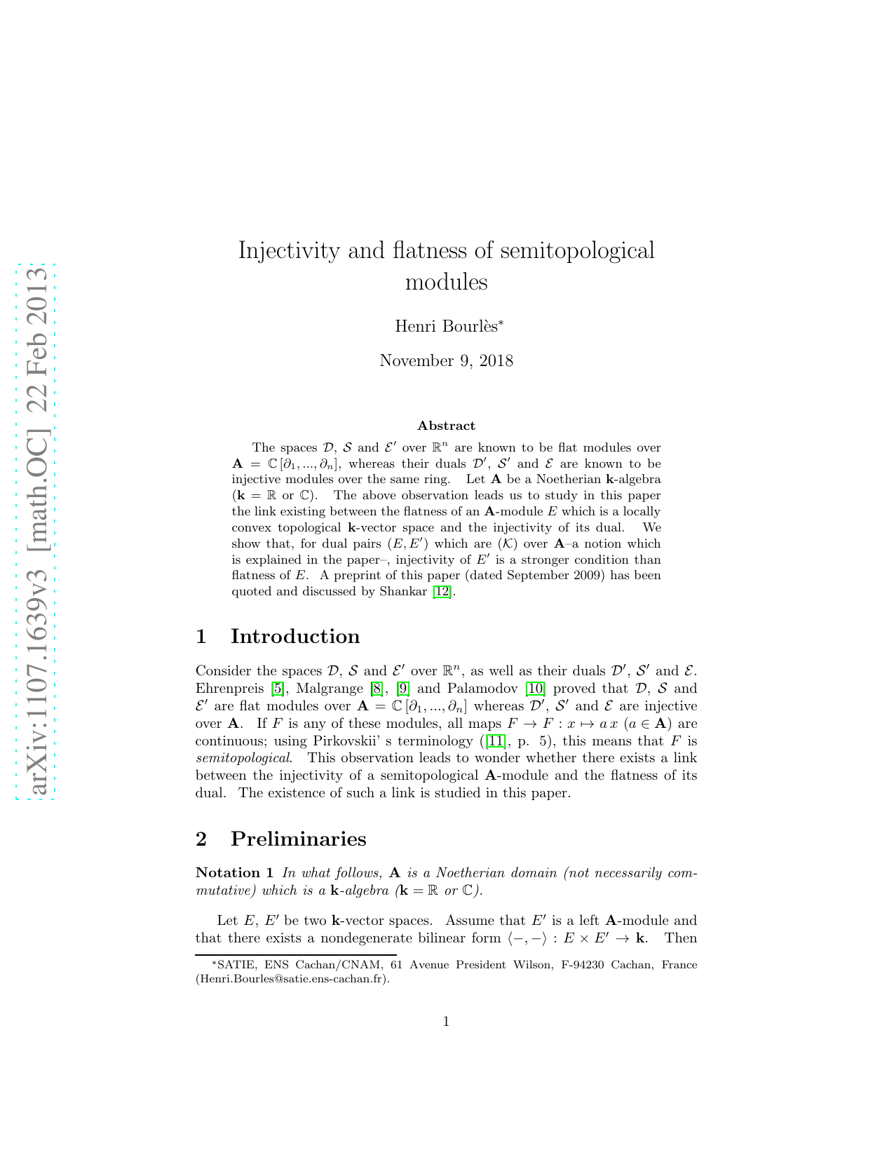 Injectivity and flatness of semitopological modules