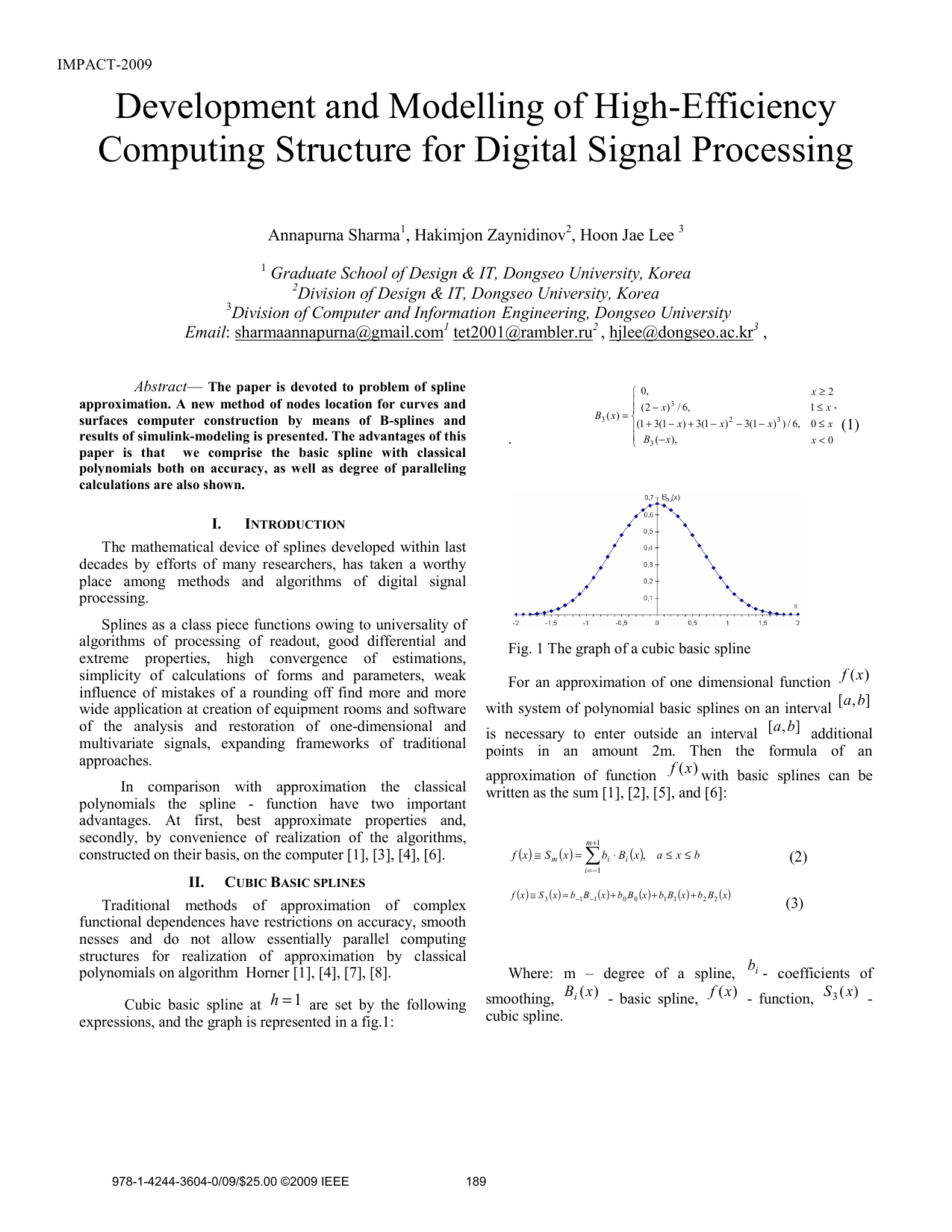 Development and Modelling of High-Efficiency Computing Structure for   Digital Signal Processing
