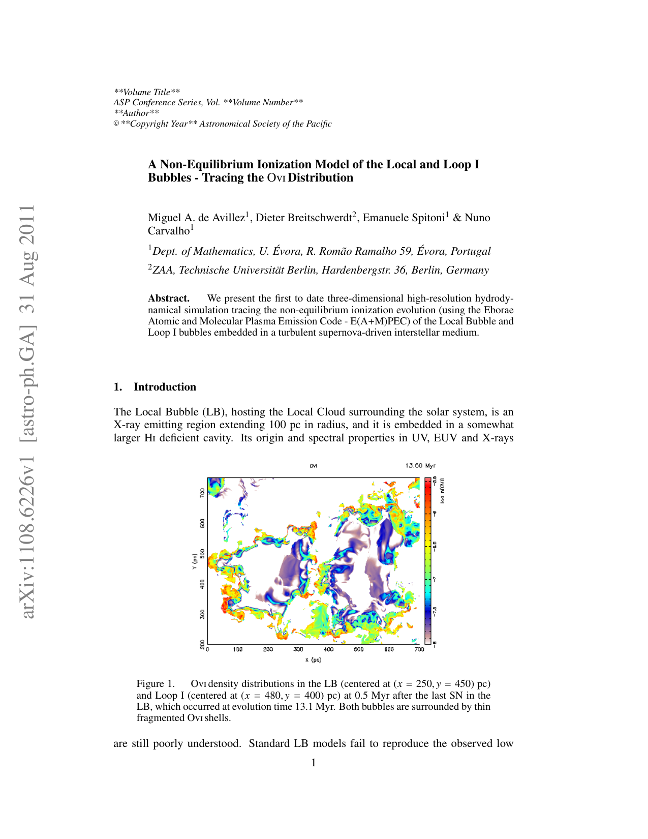 A Non-Equilibrium Ionization Model of the Local and Loop I Bubbles -   Tracing the Ovi Distribution