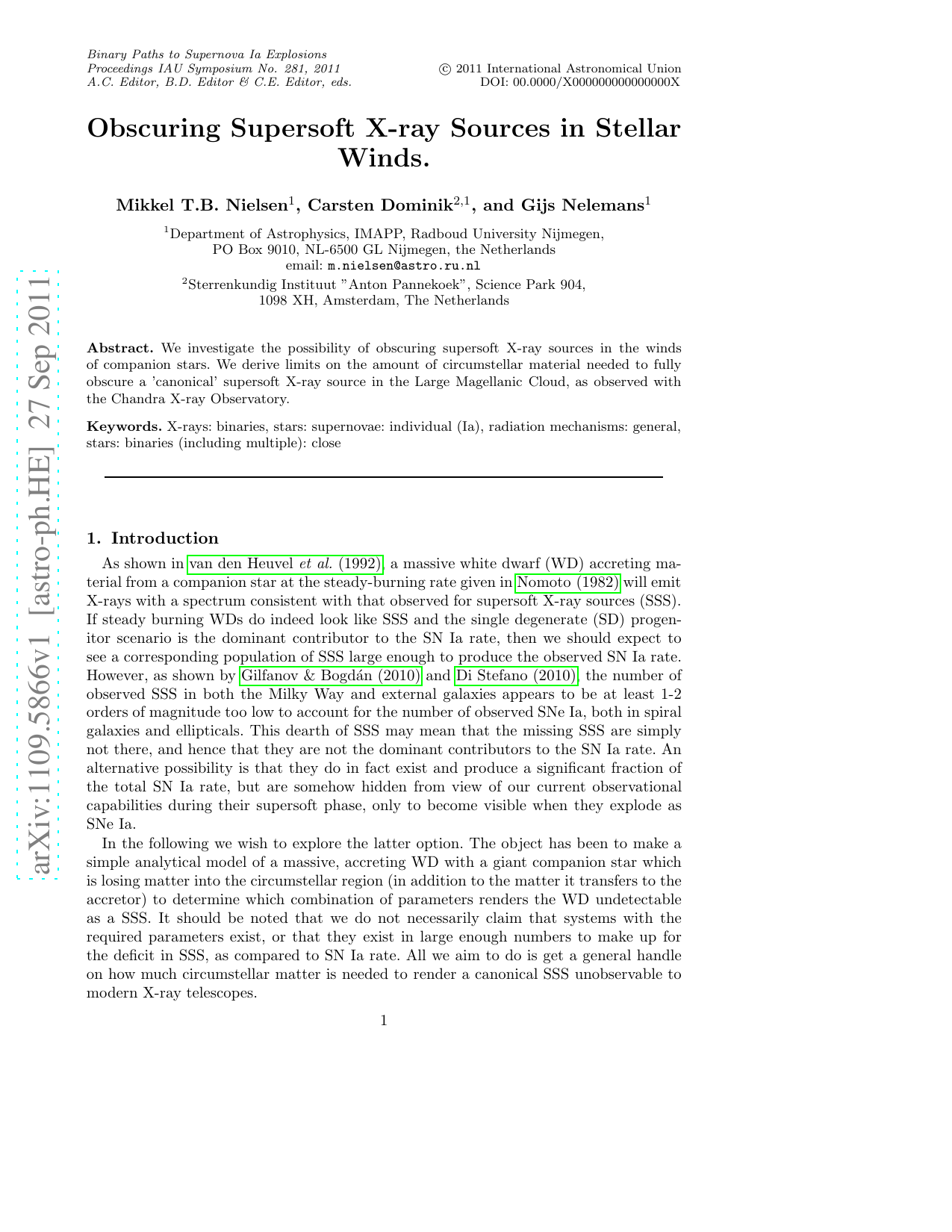 Obscuring Supersoft X-ray Sources in Stellar Winds
