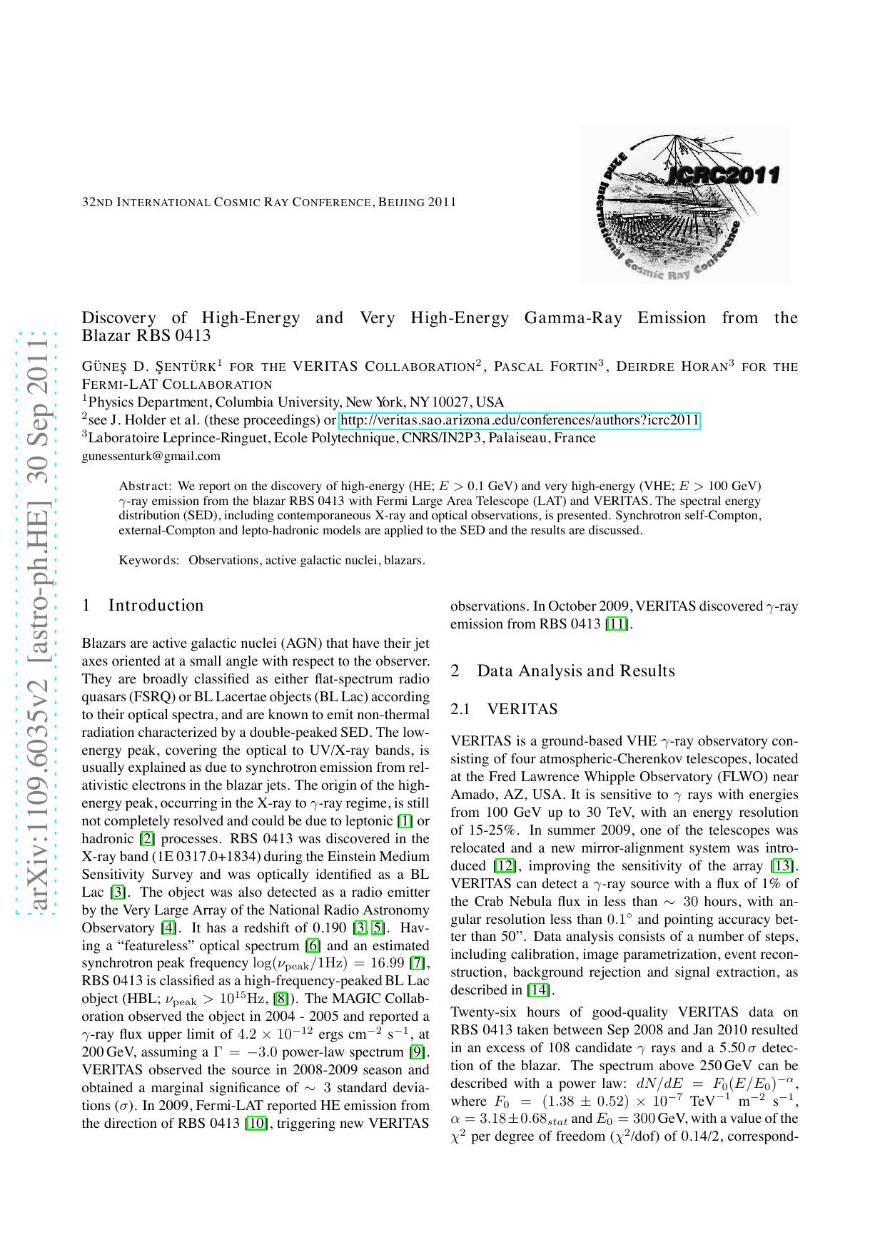 Discovery of High-Energy and Very High-Energy Gamma-Ray Emission from   the Blazar RBS 0413