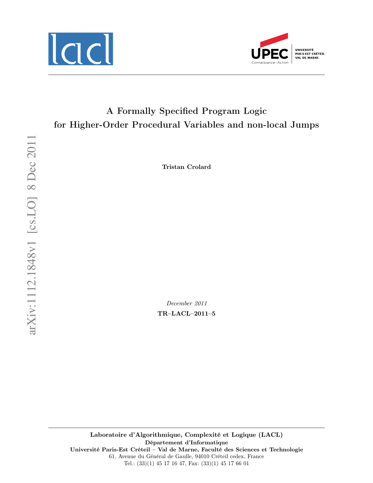 고차 절차 변수와 비표준 점프를 위한 형식 언어 정의