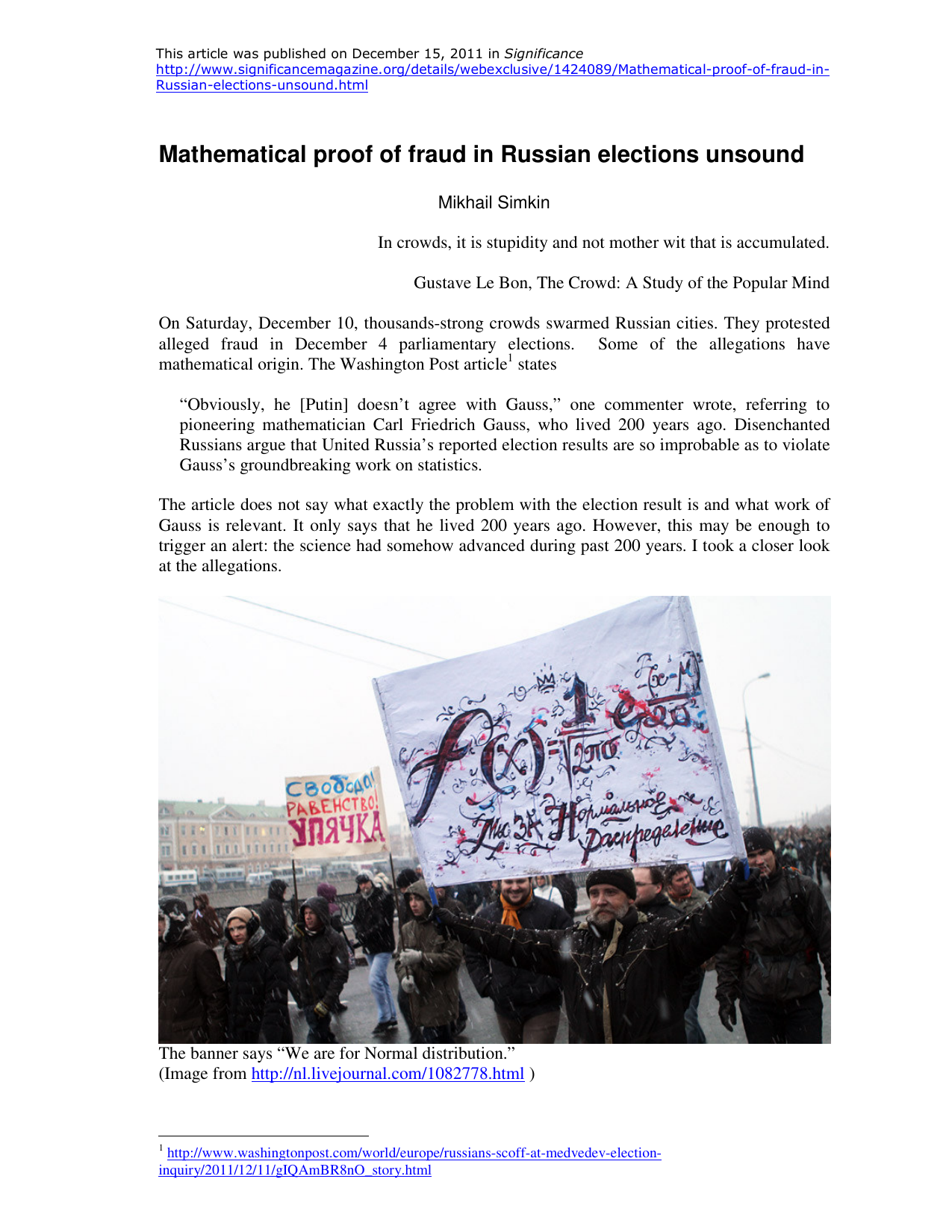 Mathematical proof of fraud in Russian elections unsound