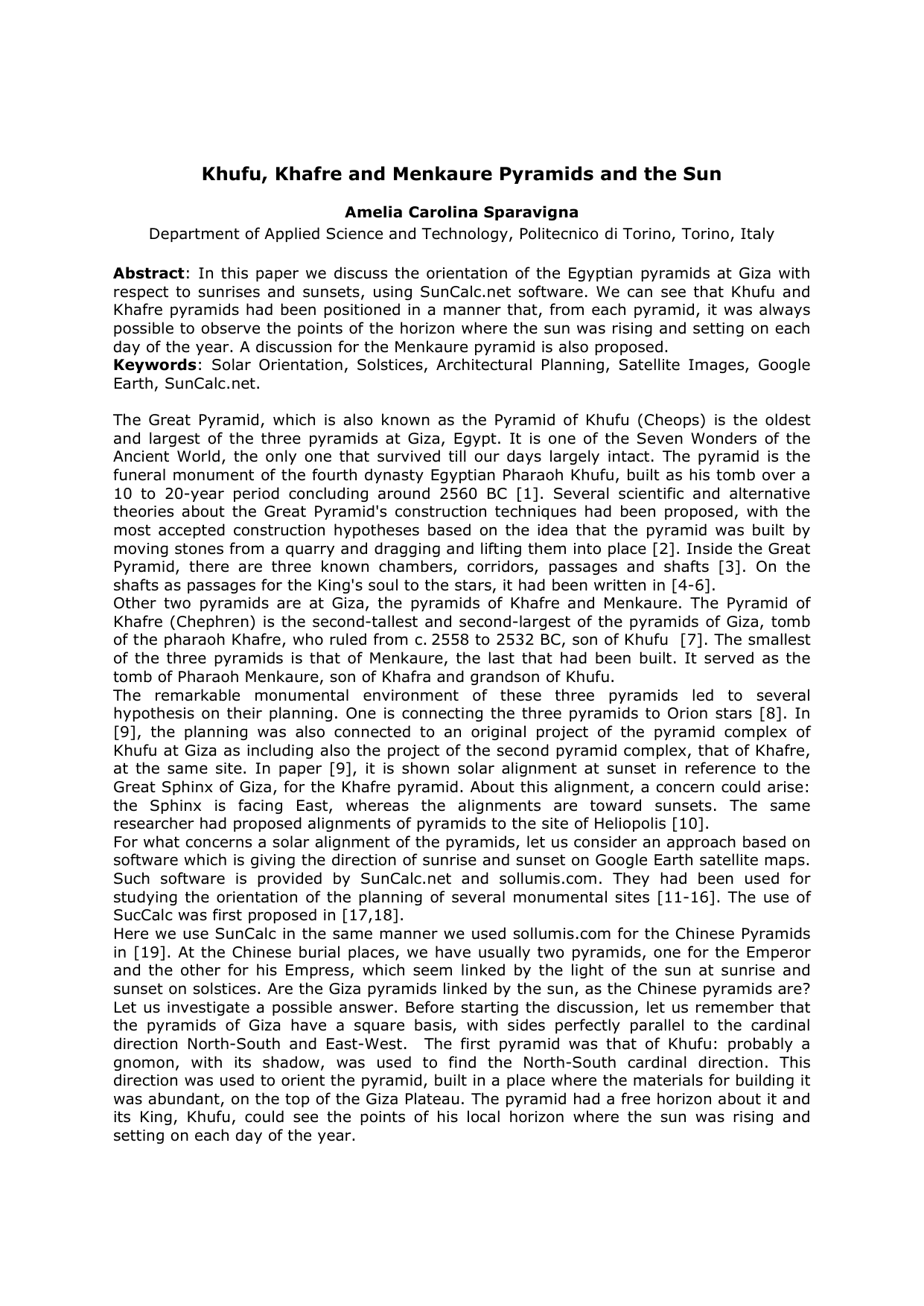 태양과 함께하는 피라미드: 왕들의 영혼을 위한 천문학적 설계