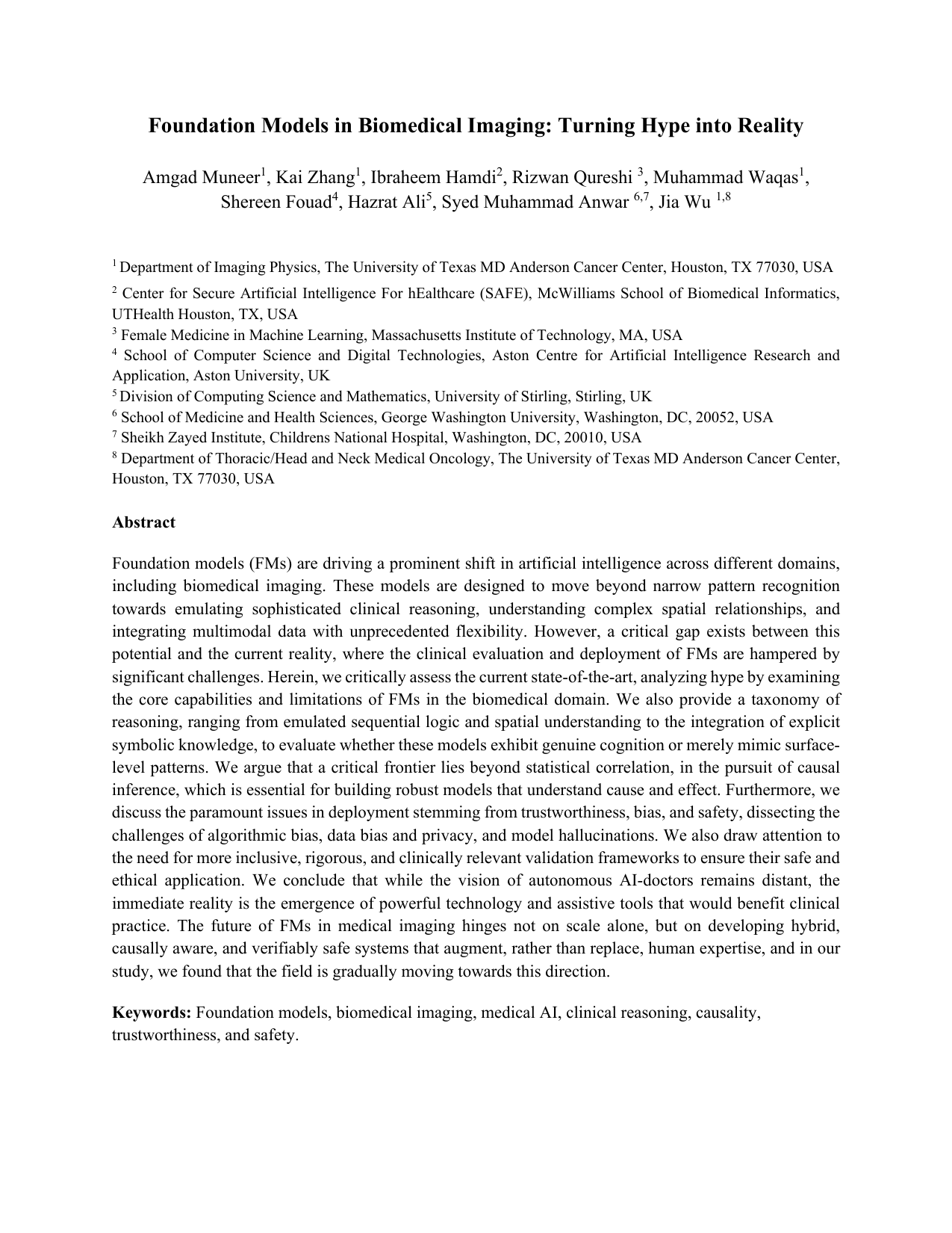 Foundation Models in Biomedical Imaging: Turning Hype into Reality