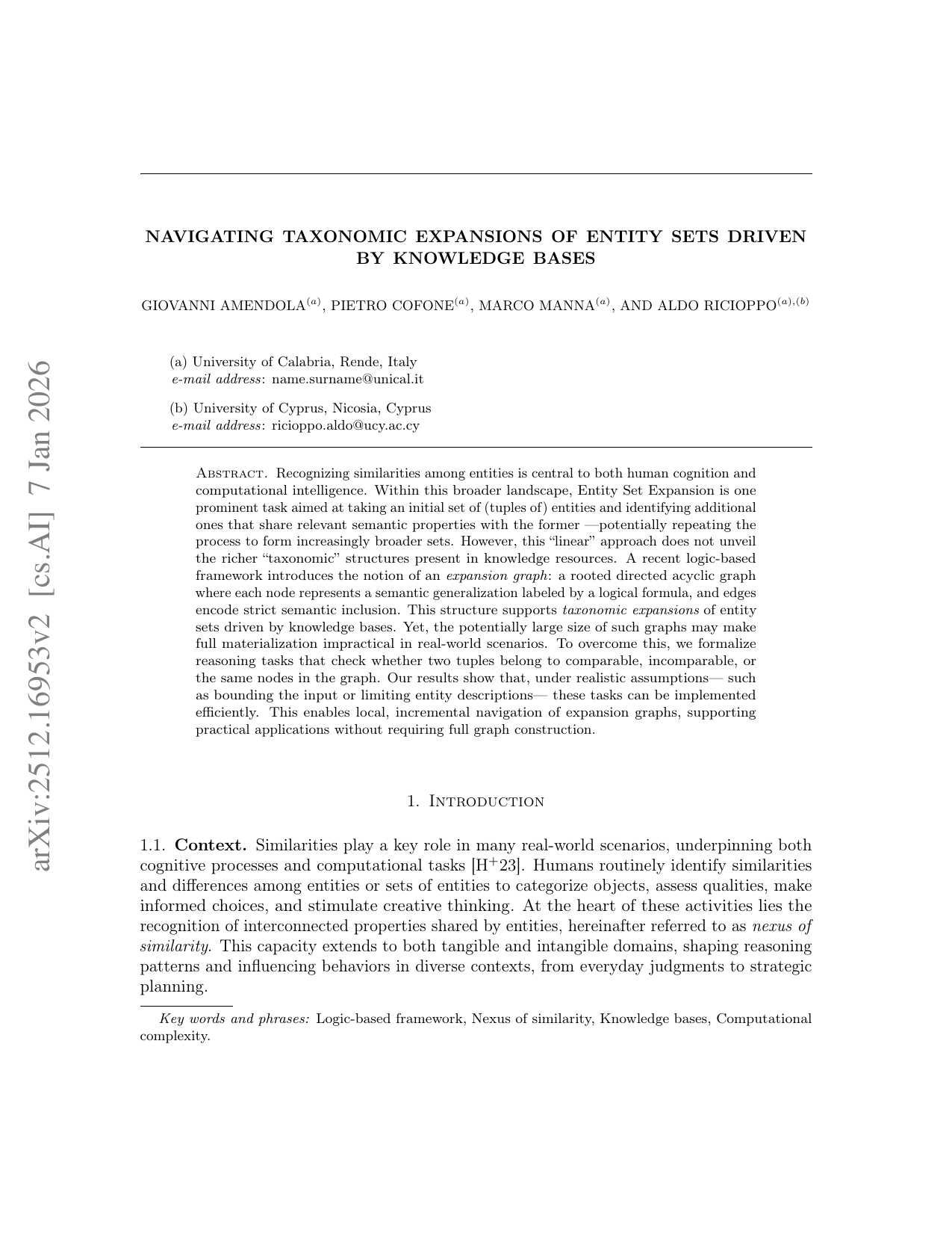 Navigating Taxonomic Expansions of Entity Sets Driven by Knowledge Bases