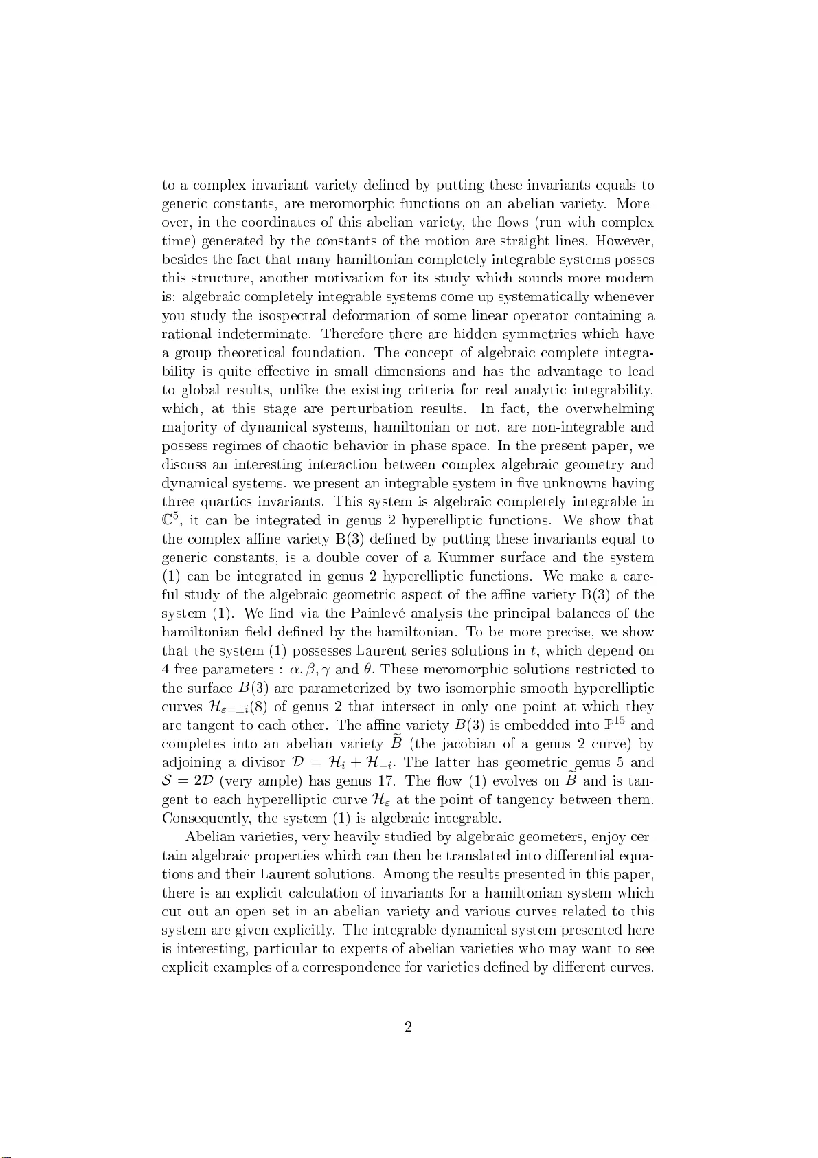 Affine parts of abelian surfaces as complete intersection of three   quartics