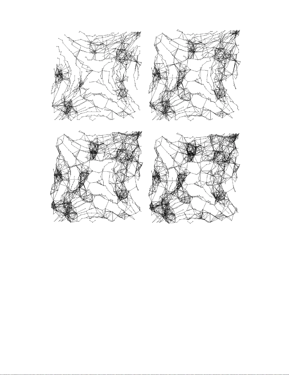 Trajectory Networks and Their Topological Changes Induced by   Geographical Infiltration