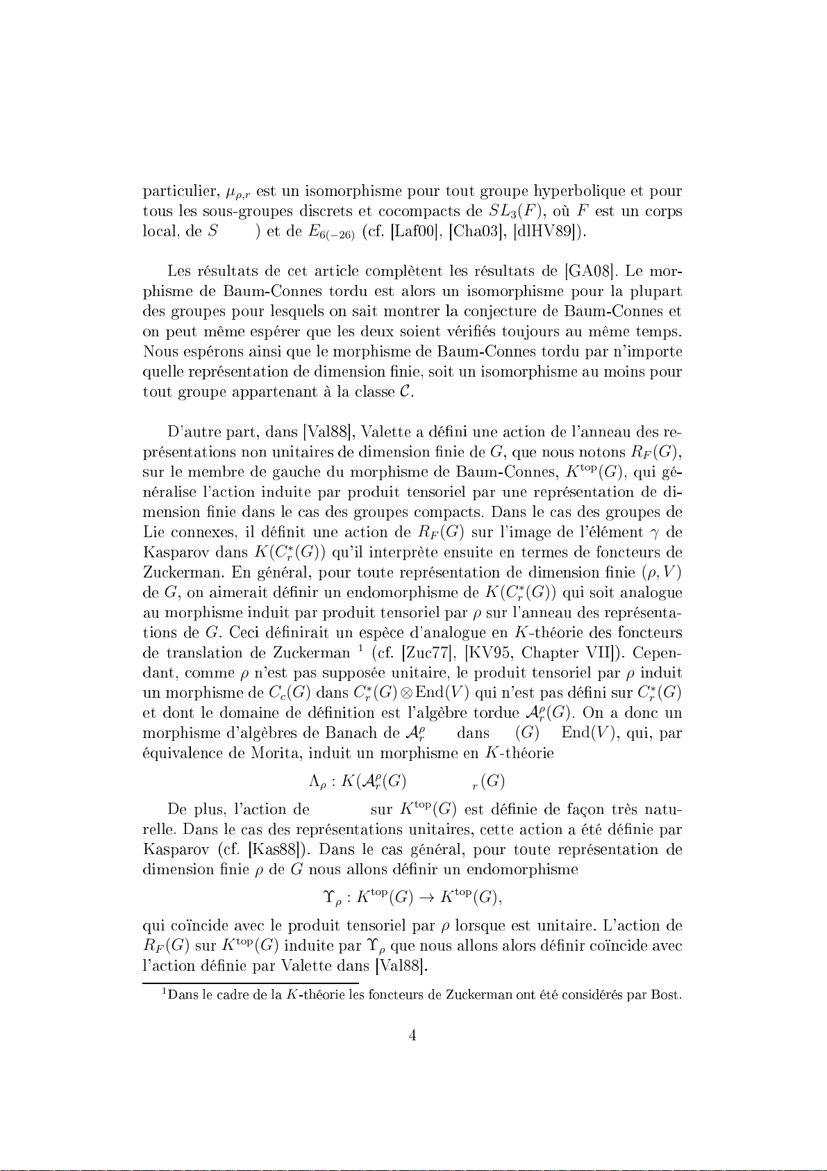 Non-unitary representations, Baum-Connes morphism and unconditional   completions