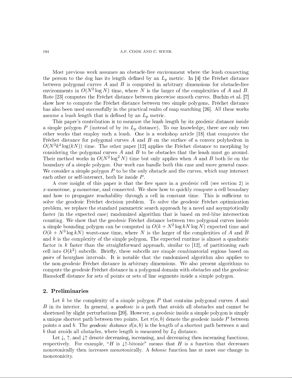 Geodesic Frechet Distance Inside a Simple Polygon
