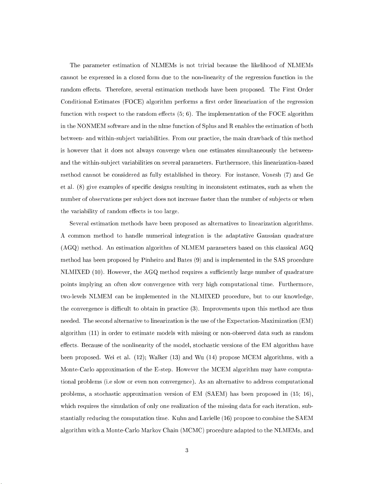 Extension of the SAEM algorithm for nonlinear mixed models with two   levels of random effects
