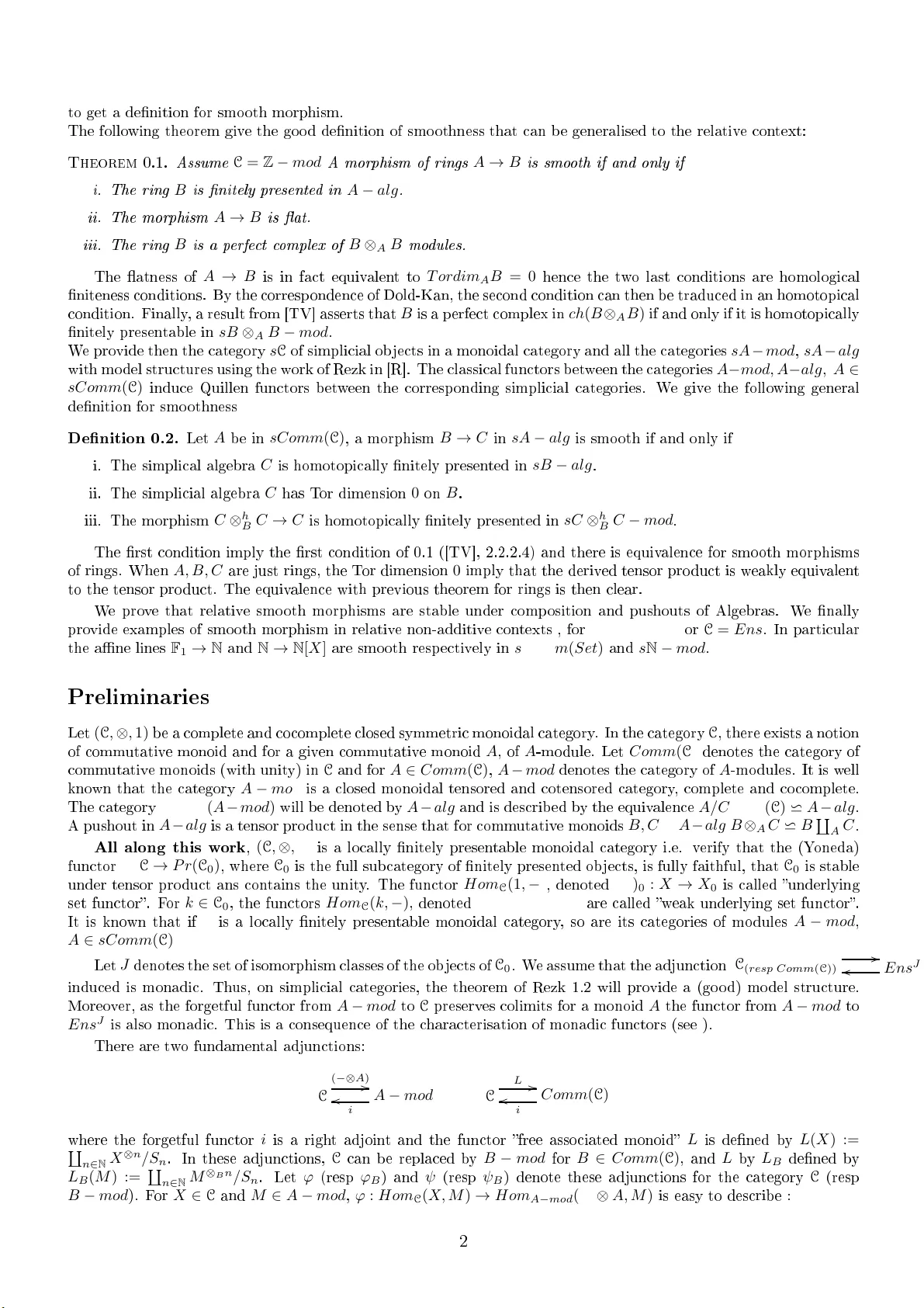Smoothness in Relative Geometry